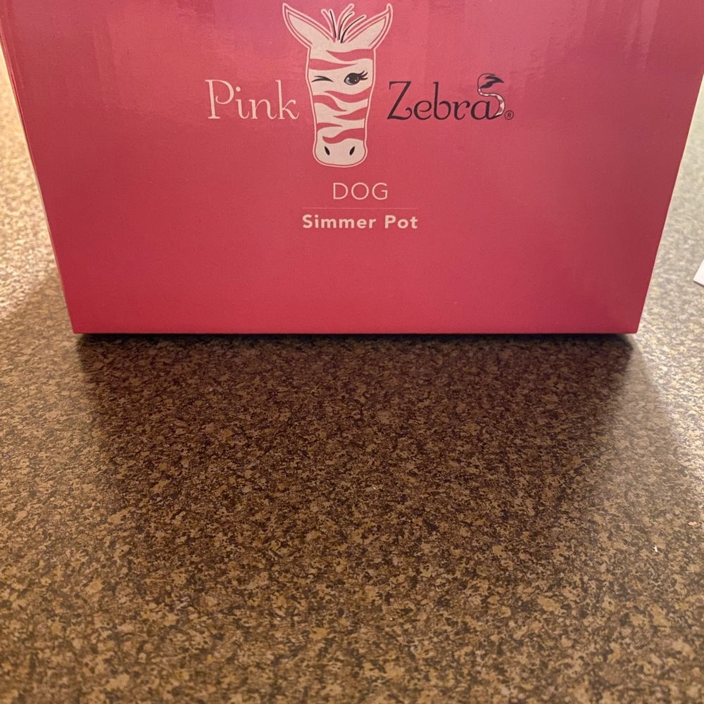Pink Zebra Dog Simmer Pot in Vibrant Pink